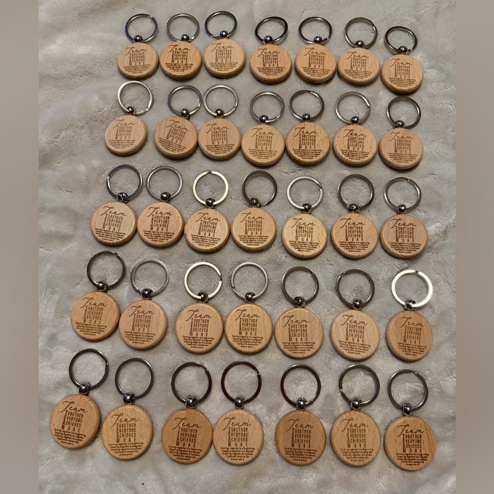 💜50Pcs Employee Appreciation Inspirational Thank You Gift Keychain for Coworker